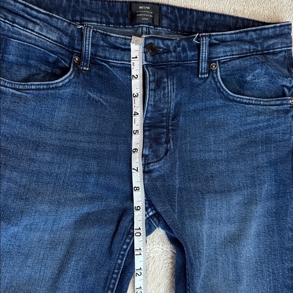 Neuw Lou Slim Medium Dark Blue Skinny Jeans Men’s sz W32 L32 Button Fly - Picture 8 of 14